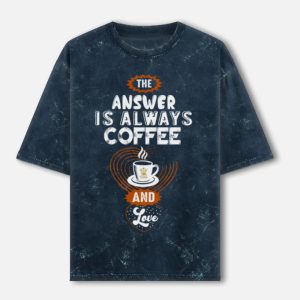 Unisex Acid Washed Oversized Tee